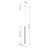 ARCHE Lámpara colgante 1 blanco + 1x bombilla LED G9 4000K Frío 4,5W 460lm
