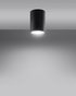 Plafond LAGOS 10 negro + 1x bombilla LED GU-10 4000K Fría 7W 630lm