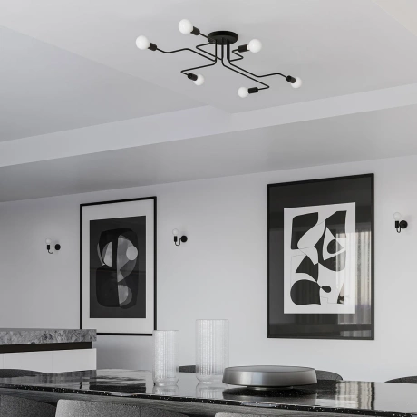 Lámpara VECTOR 4 negra