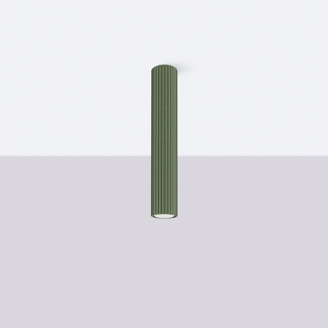 Lámpara de techo KARBON 40 verde oliva