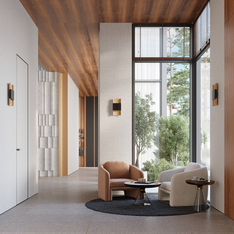 DURLIN Aplique oro/negro + 2x bombilla LED G9 4000K Frío 4,5W 460lm