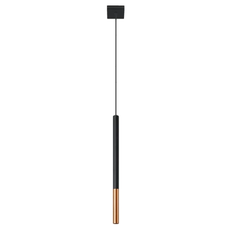 Lámpara colgante MOZAICA 1 negro/cobre