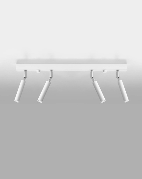 Plafond EYETECH 4 blanco + 4x bombilla LED G9 4000K Fría 4,5W 530lm