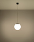 UGO 20 lámpara colgante cromo + 1x bombilla LED E27 3000K Cálida 7,5W 620lm