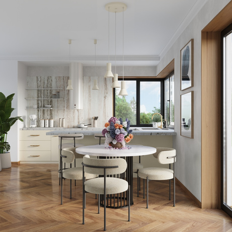 Lámpara colgante ESTRIA 3P beige