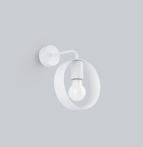 Aplique TITRAN 1 blanco + 1x bombilla LED E27 3000K Cálida 7,5W 620lm