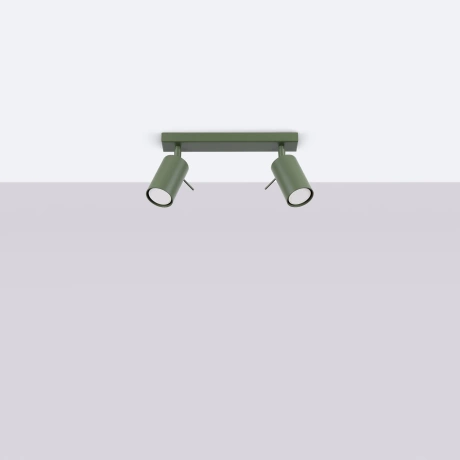 Lámpara de techo RING 2 verde oliva