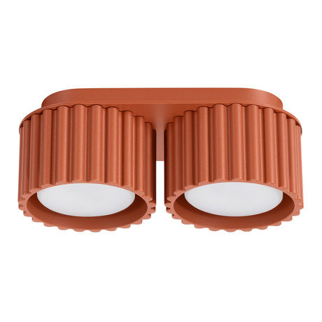 Lámpara de techo AURA 2 rojo ochra Gx53
