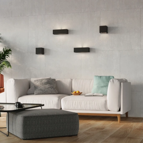 Aplique de cerámica LEO negro