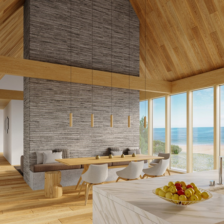 LINO 2 Lámpara colgante de madera natural + 2x GU-10 3000K Cálido 7W Bombilla LED 620lm