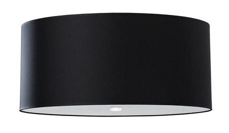 Plafond OTTO 60 negro + 5x bombilla LED E27 4000K Fría 7,5W 650lm