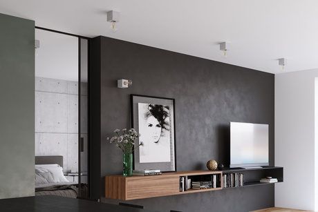 Plafond ARIZ hormigón + 1x bombilla LED E27 3000K Cálida 7,5W 620lm