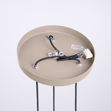 Lámpara colgante HALO 3P taupe