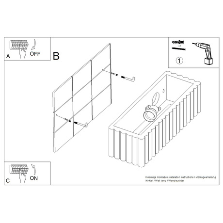 Aplique de cerámica RIGATA taupe