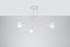 Lámpara de araña SUPEŁ 3 blanco + 3x bombilla LED E27 3000K Cálido 7,5W 620lm