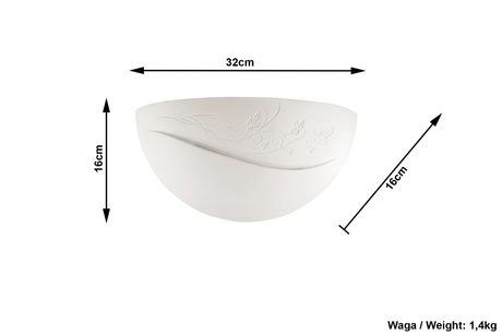 Aplique de cerámica BELLA