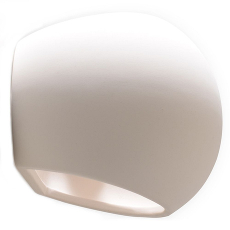 Aplique de cerámica GLOBE blanco + 1x bombilla LED E27 4000K Fría 7,5W 650lm