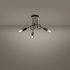 SUPEŁ 3 lámpara de araña cromada + 3X bombilla LED E27 4000K Frío 7,5W 690lm