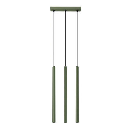 Lámpara colgante PASTELO 3P verde oliva