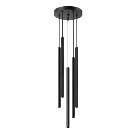 Lámpara colgante PASTELO 5P negro