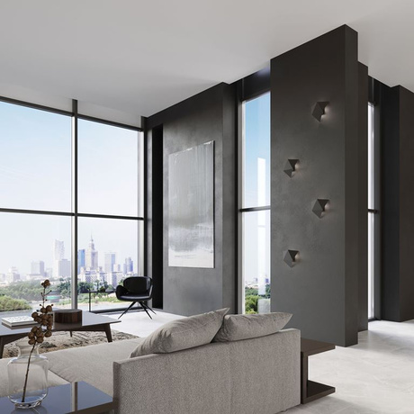 Aplique SOLIDO negro + 1x bombilla LED G9 4000K Fría 4,5W 530lm