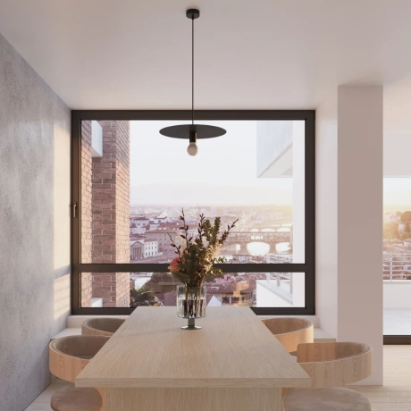 Lámpara colgante FLAVIO negra