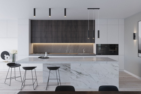 LAGOS 2 lámpara colgante negro + 2x GU-10 bombilla LED 4000K Fría 7W 630lm