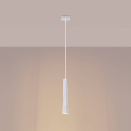 PRYSM Lámpara colgante 1 blanco + 1x bombilla LED G9 4000K Frío 4,5W 460lm