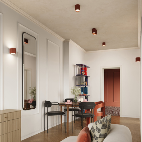 Aplique AURA rojo ocre G9