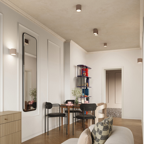 Lámpara de pared AURA taupe G9