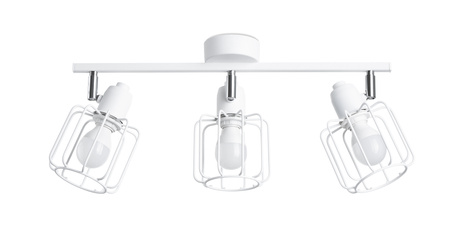 BELUCI 3 plafond blanco + 3x bombilla LED E14 4000K Fría 7,5W 680lm