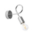 Aplique SUPEŁ cromado + 1X bombilla LED E27 3000K Cálido 7,5W 620lm