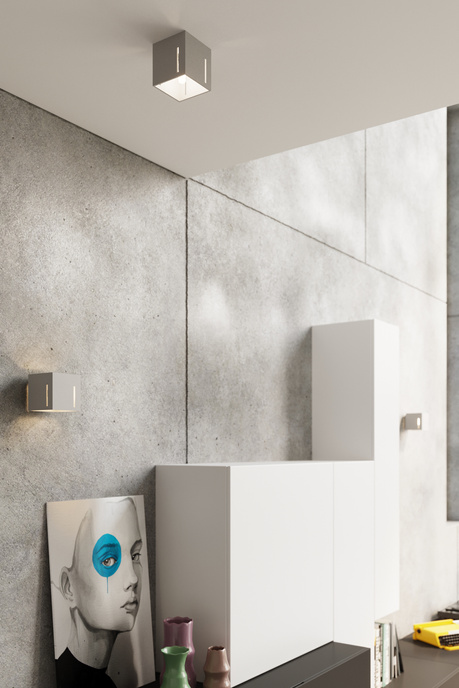 Plafond PIXAR gris + 1x bombilla LED G9 3000K Warm 4.5W 510lm