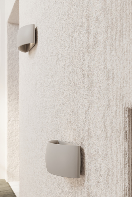 PONTIUS aplique de cerámica gris + 1x bombilla LED G9 3000K Warm 4.5W 510lm