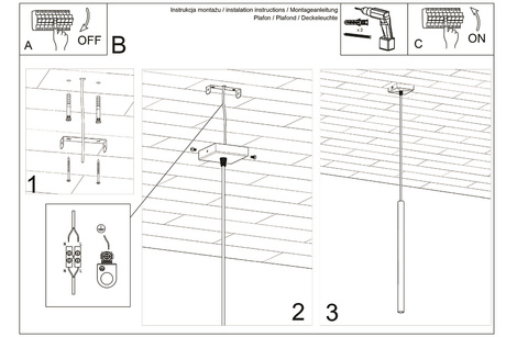 PASTELO 1 lámpara colgante negra + 1x bombilla LED G9 4000K Fría 4,5W 530lm