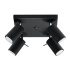 Plafón RING 4 negro