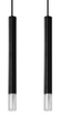 WEZYR 2 lámpara colgante negra + 2x bombilla LED G9 4000K Fría 4,5W 530lm