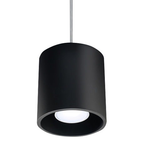 Lámpara colgante ORBIS 1 negro + 1x bombilla LED GU-10 4000K Fría 7W 630lm