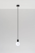 EDISON lámpara colgante negro +1x bombilla LED E27 4000K Fría 7,5W 650lm