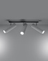 Plafond DIREZIONE 3 blanco + 3x Bombilla LED GU-10 4000K Fría 7W 630lm