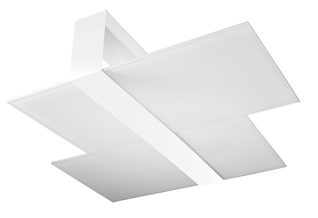Plafond MASSIMO blanco + 2x bombilla LED E27 3000K Cálida 7,5W 620lm