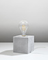 ARIZ lámpara de escritorio de hormigón + 1x bombilla LED E27 4000K Fría 7.5W 650lm