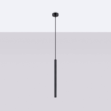 ARCHE Lámpara colgante 1 negro + 1x bombilla LED G9 3000K Cálido 4,5W 450lm