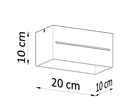 Plafond LOBO MAXI gris + 2x bombilla LED G9 3000K Cálida 4,5W 510lm