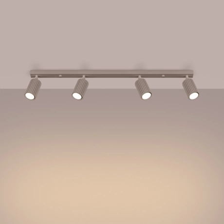 Lámpara de techo KARBON 4L taupe