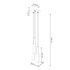 PRYSM Lámpara colgante 3P blanca + 3x bombilla LED G9 4000K Frío 4,5W 460lm