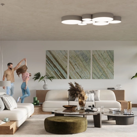 Lámpara de techo ARENA gris