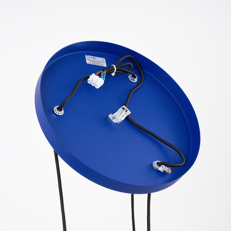 Lámpara colgante ESTRIA 3P blanco/ultramarino