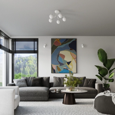 Araña ASTRAL 5 blanca