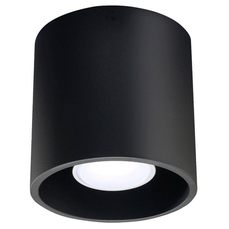 Plafond ORBIS 1 negro + 1x bombilla LED GU-10 4000K Fría 7W 630lm